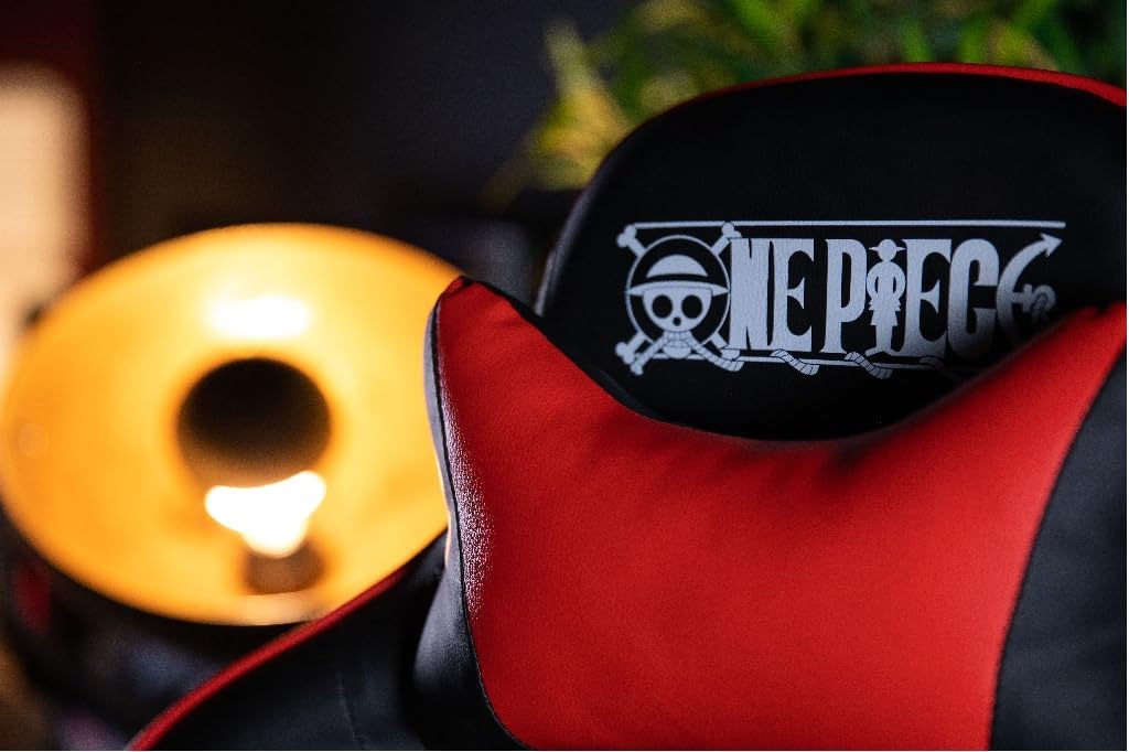 Konix Sedia da Ufficio Gaming One Piece, Nero e Rosso - immagine 2