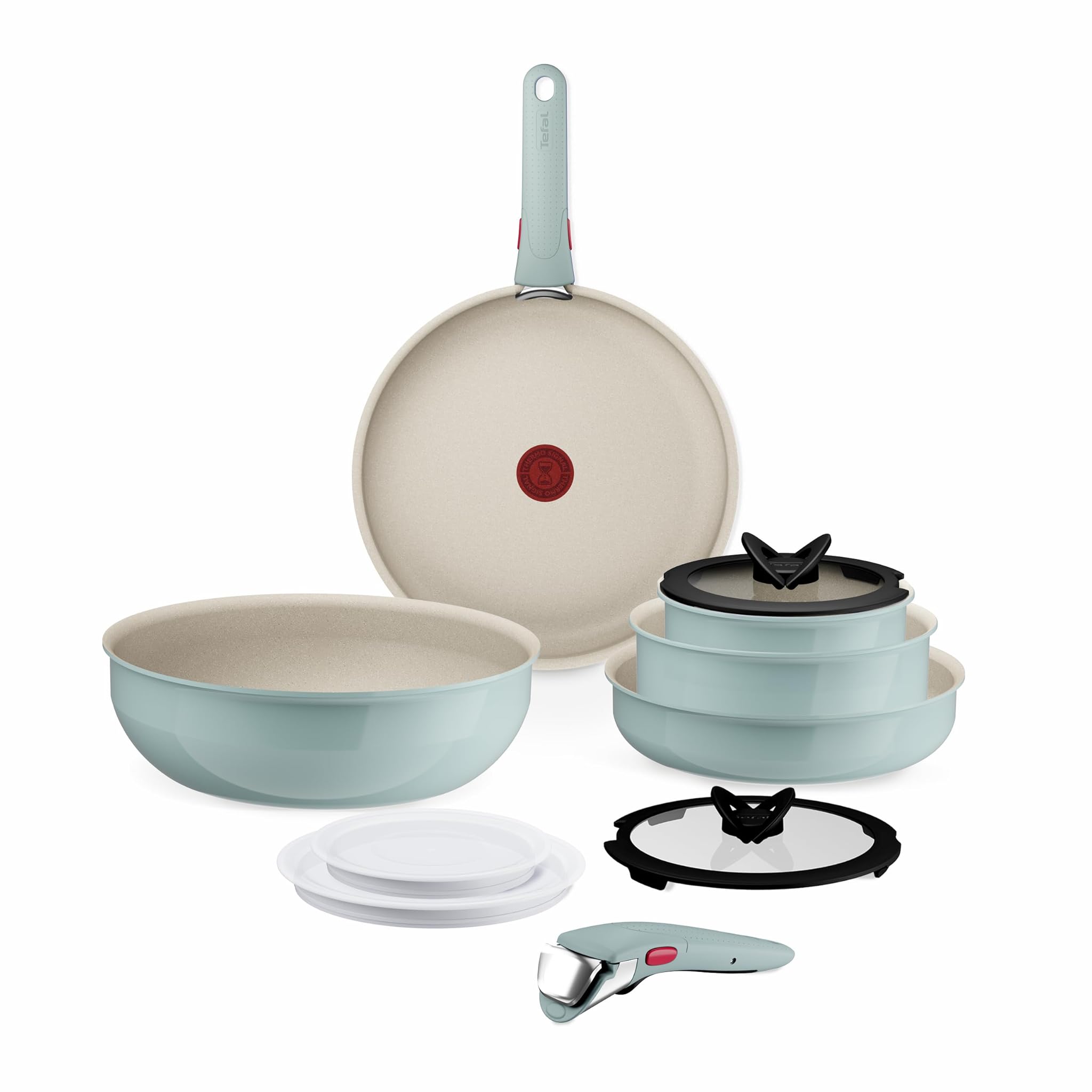 Tefal Ingenio Serenity L828SB04 - Set 11 Pentole Antiaderenti