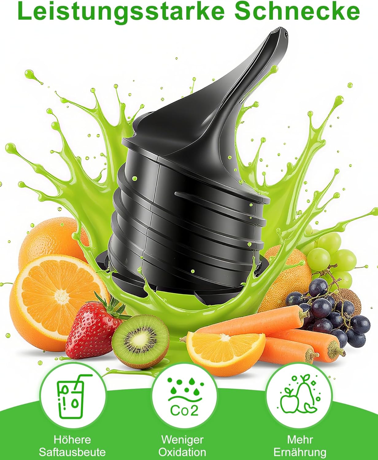 Spremiagrumi Lento Elettrico per Frutta e Verdura - immagine 5