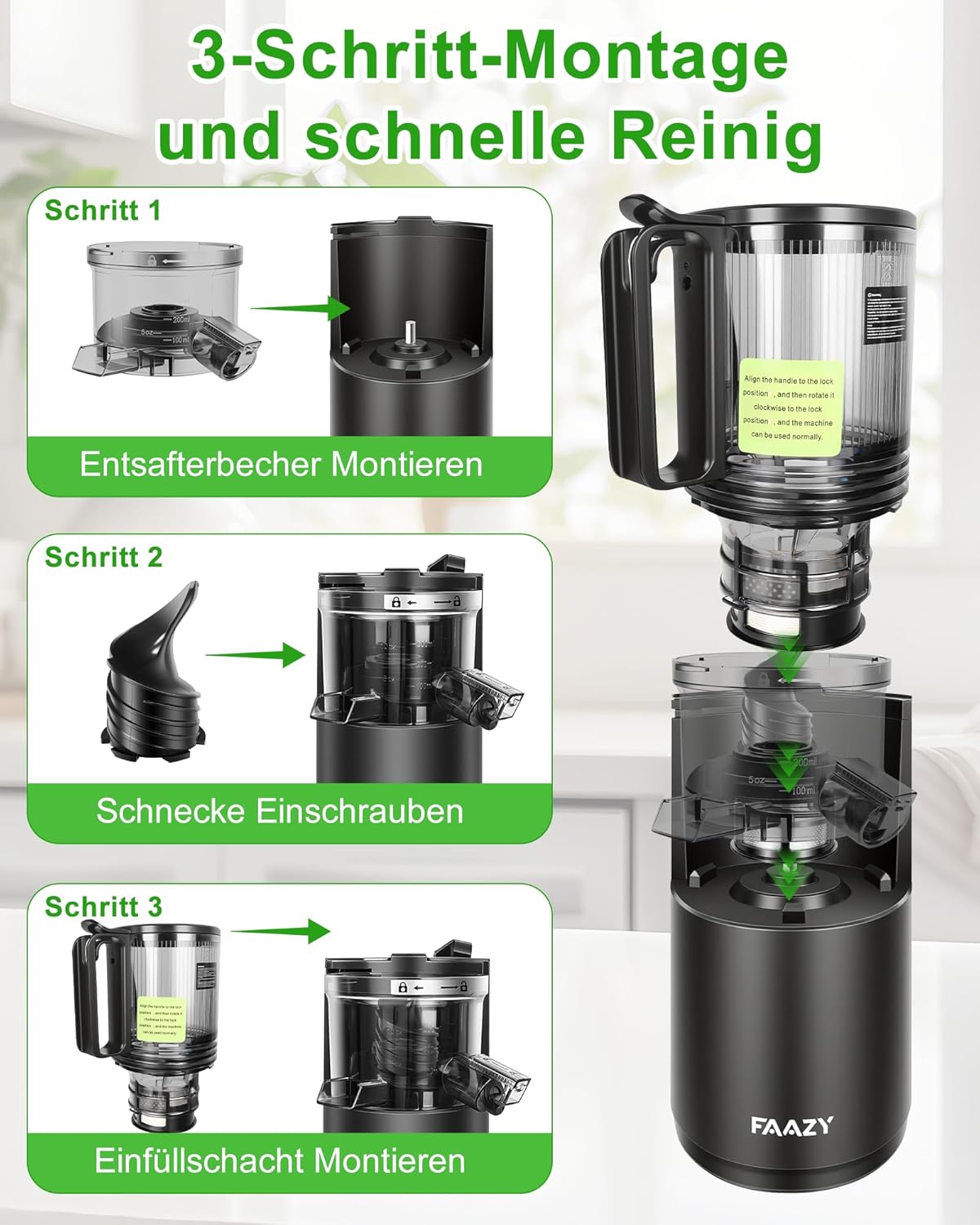 Spremiagrumi Lento Elettrico per Frutta e Verdura - immagine 7