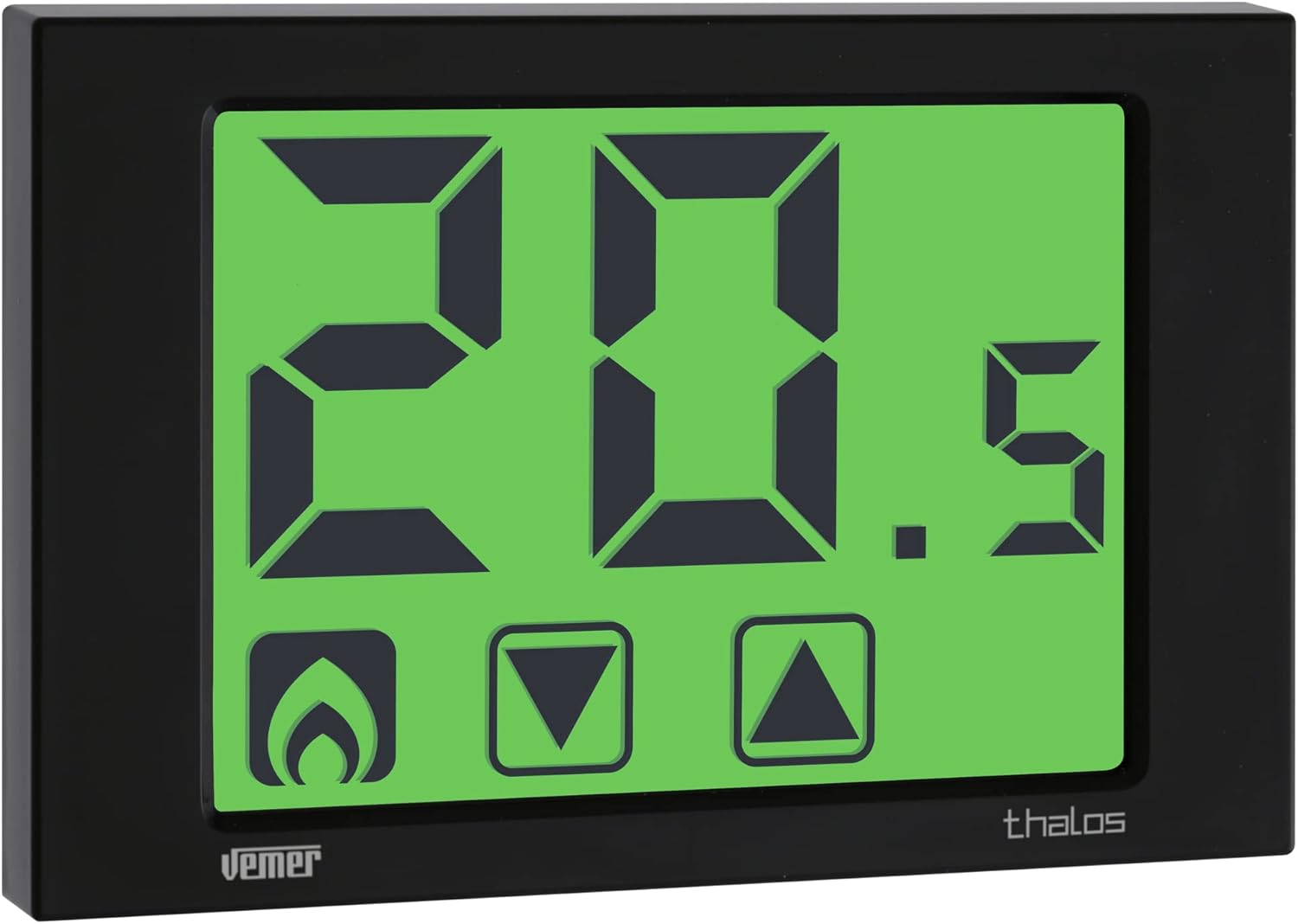 Vemer VE435400 THALOS - Termostato Ambiente da Parete, Nero
