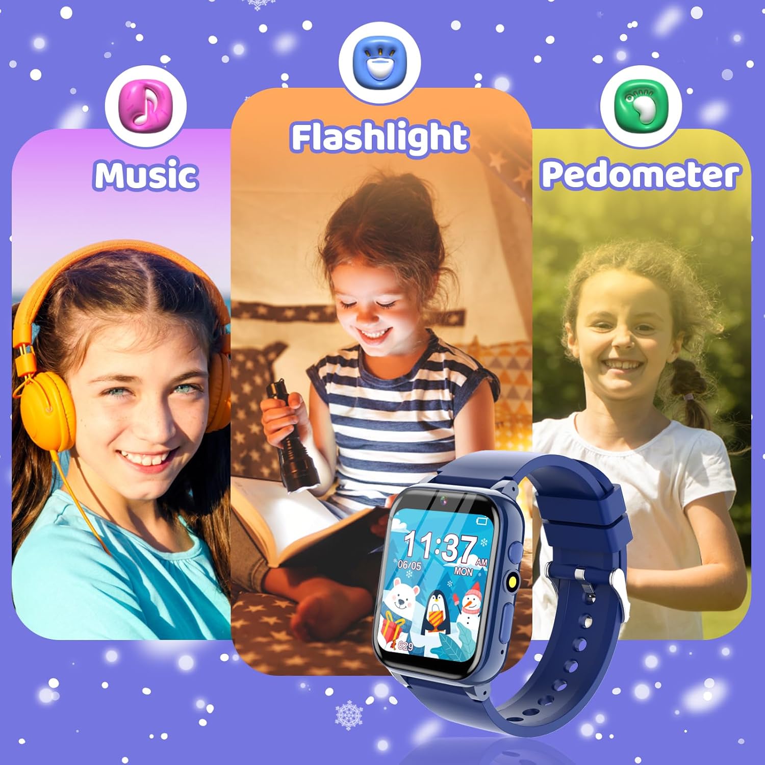 YEDASAH Smartwatch Bambini con 26 Giochi - immagine 5