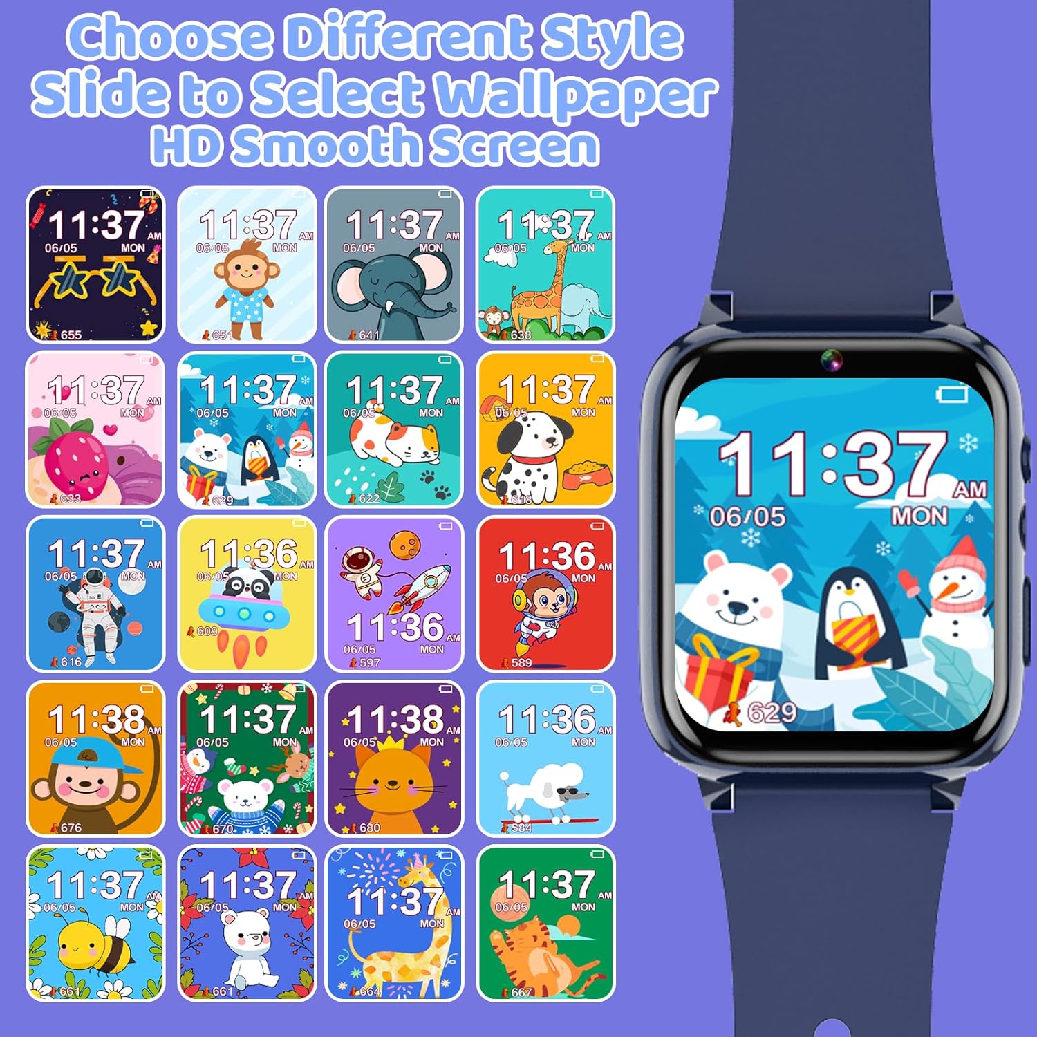 YEDASAH Smartwatch Bambini con 26 Giochi - immagine 6