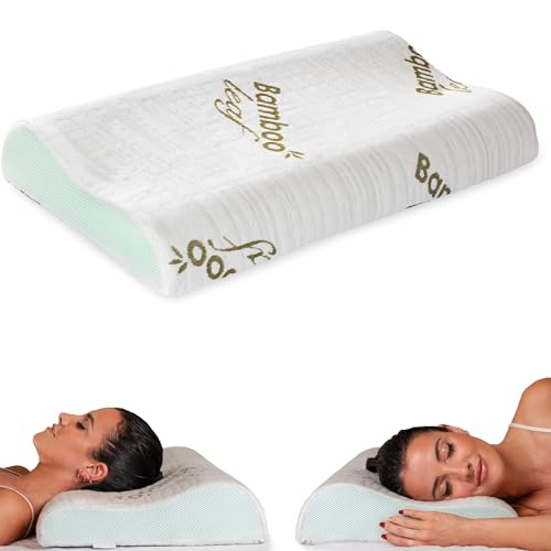 Flowen Cuscino Cervicale Memory Foam Ortopedico Aloe Vera - immagine 1