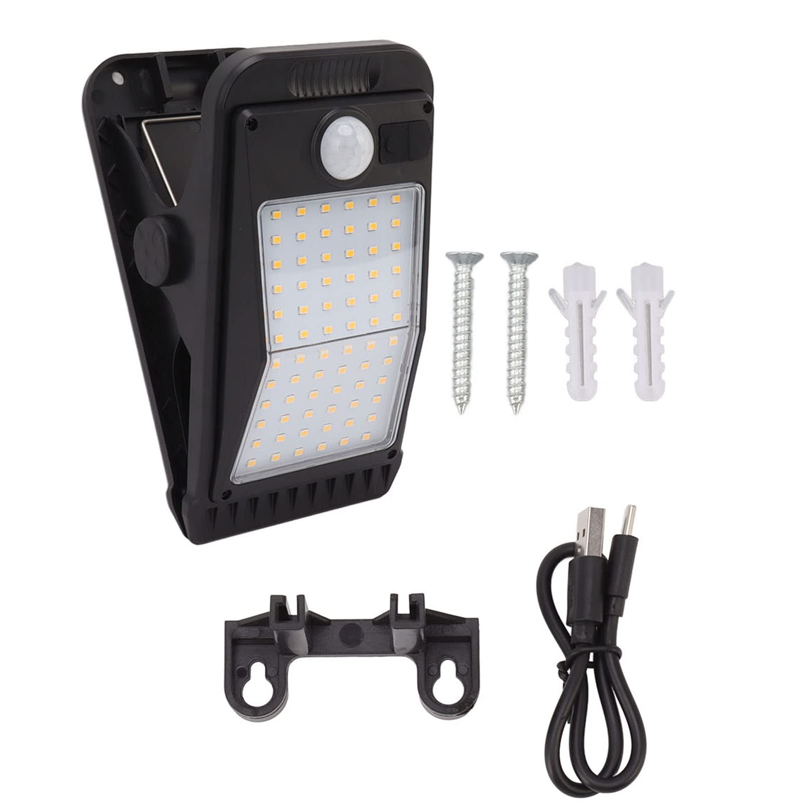 Lampada a Clip Solare USB 72 LED IP65 con Batteria