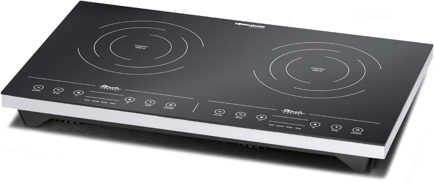 Rommelsbacher CT 3410/IN Da tavolo A induzione Nero, Bianco piano cottura