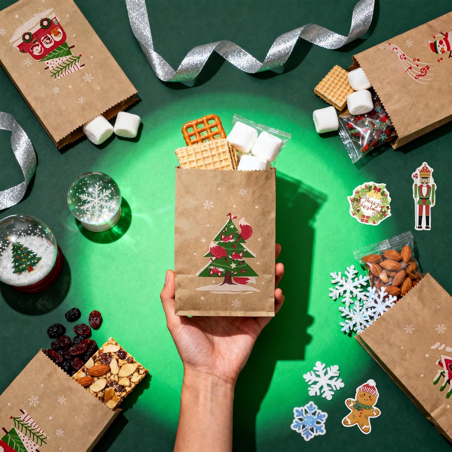 Calendario Avvento Fai da Te con 24 Sacchetti Kraft - immagine 5