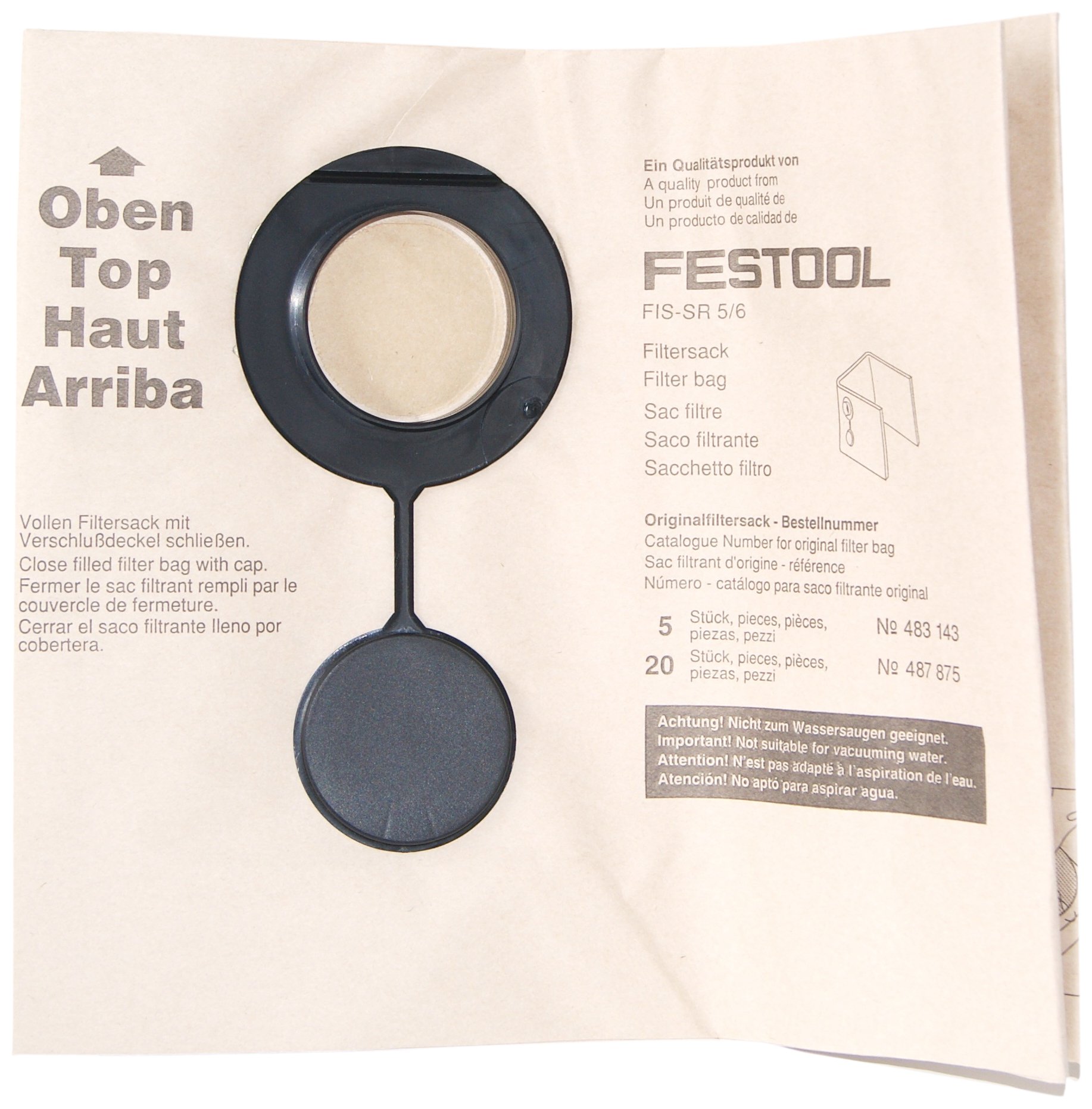 Festool Bolsa filtrante de dos capas FIS-SR 5/6 /5