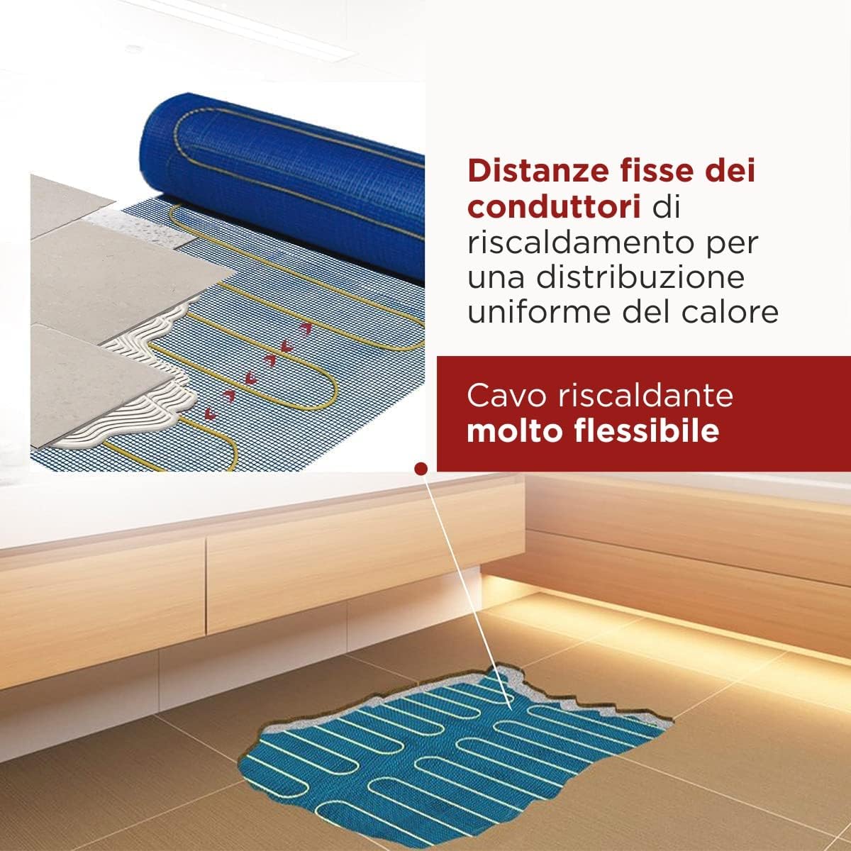 Flexithermo™ Kit Riscaldamento Elettrico a Pavimento 150W/m²
