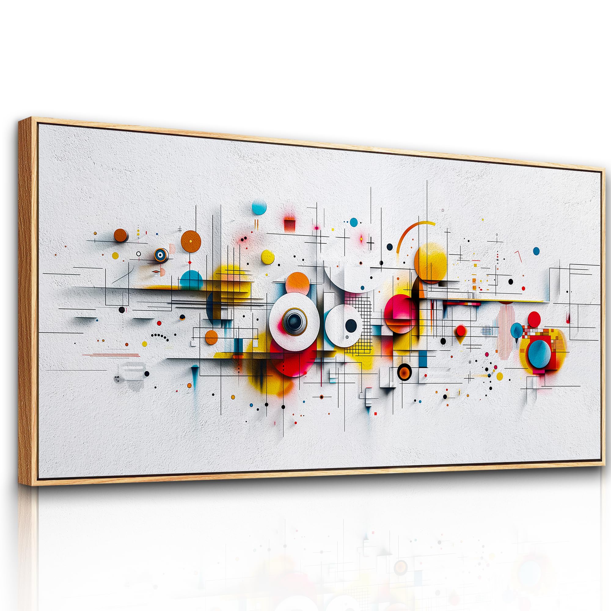 hyidecorart Quadri Moderni Soggiorno 73x146 cm XXL con Cornice