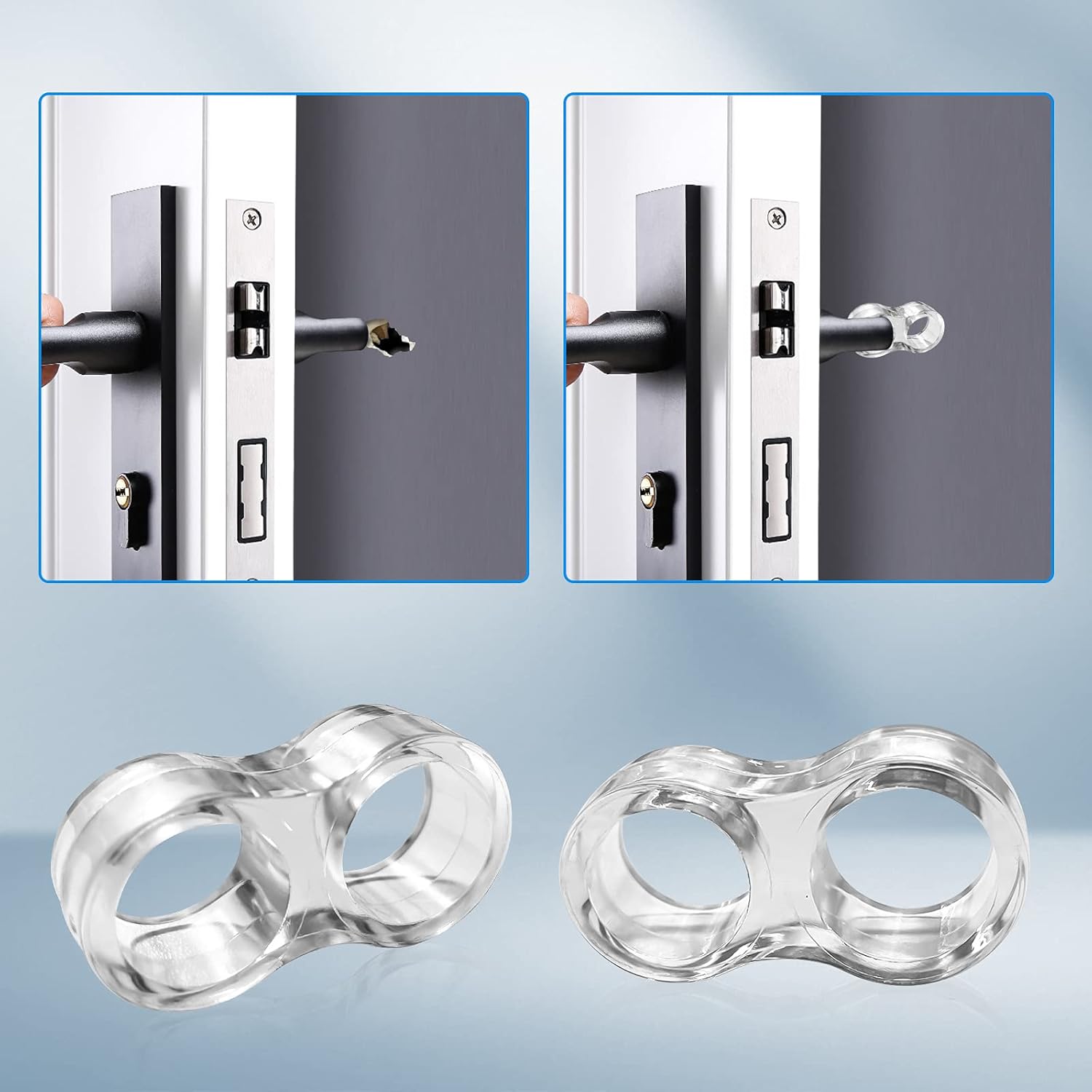 Ihaspoko 10 Pezzi Fermaporta Trasparente - immagine 5