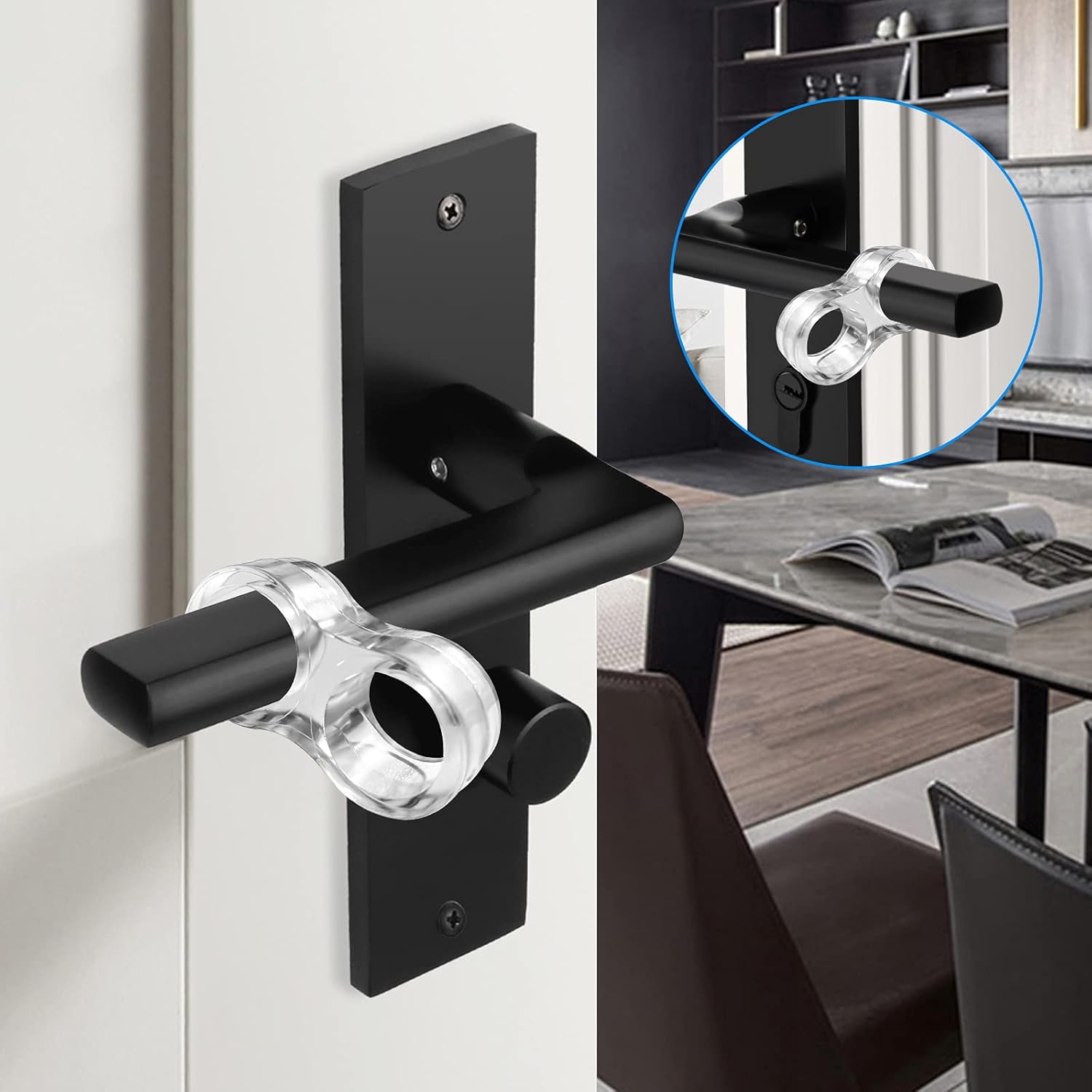 Ihaspoko 10 Pezzi Fermaporta Trasparente - immagine 6