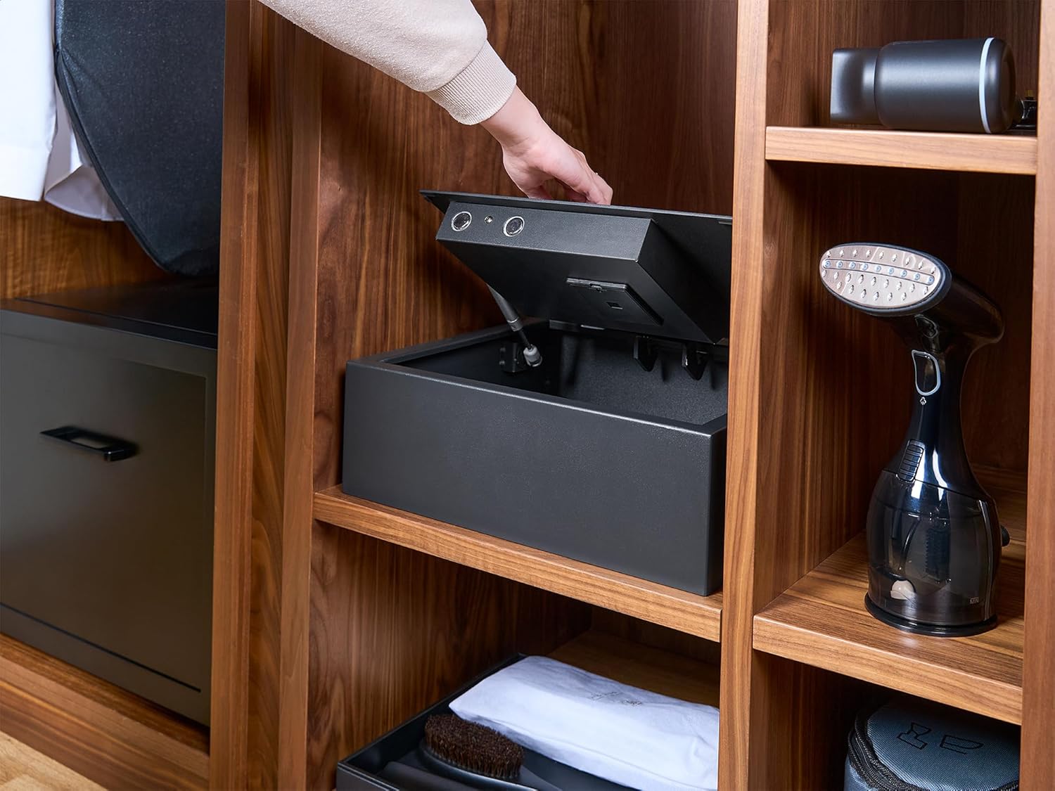 Corby Mayfair - Cassaforte Digitale per Laptop, Nera - immagine 2