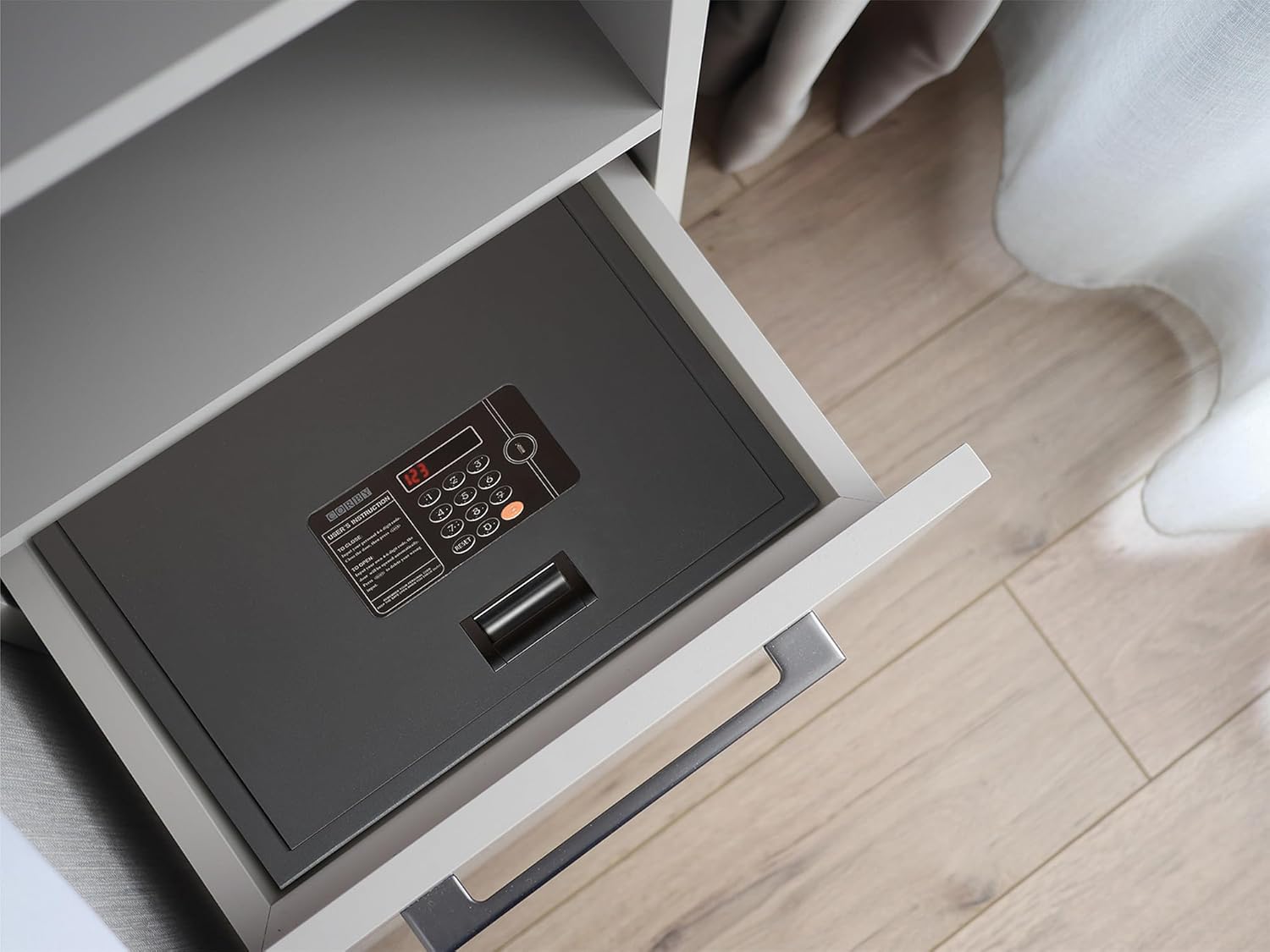 Corby Mayfair - Cassaforte Digitale per Laptop, Nera - immagine 7