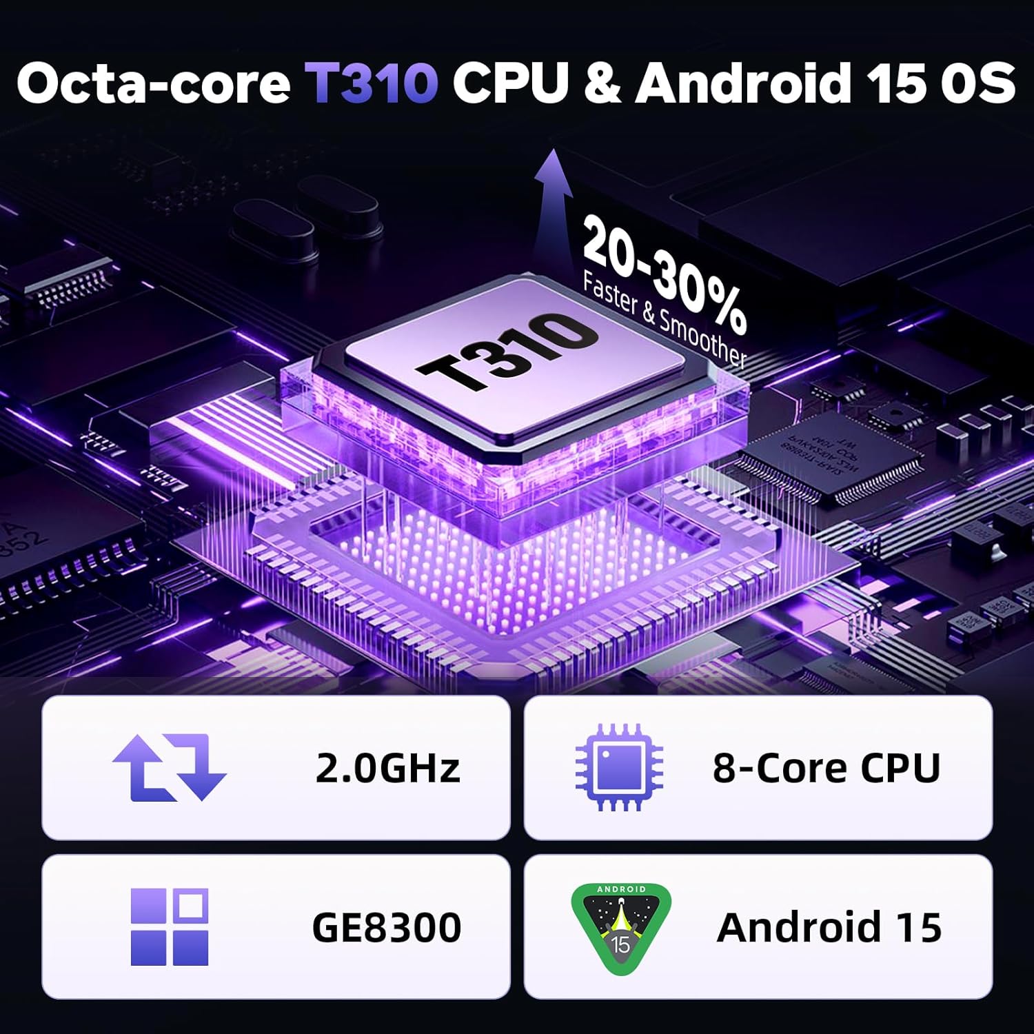 MENTUMO Tablet Android 10 Pollici Octa Core, Grigio - immagine 3