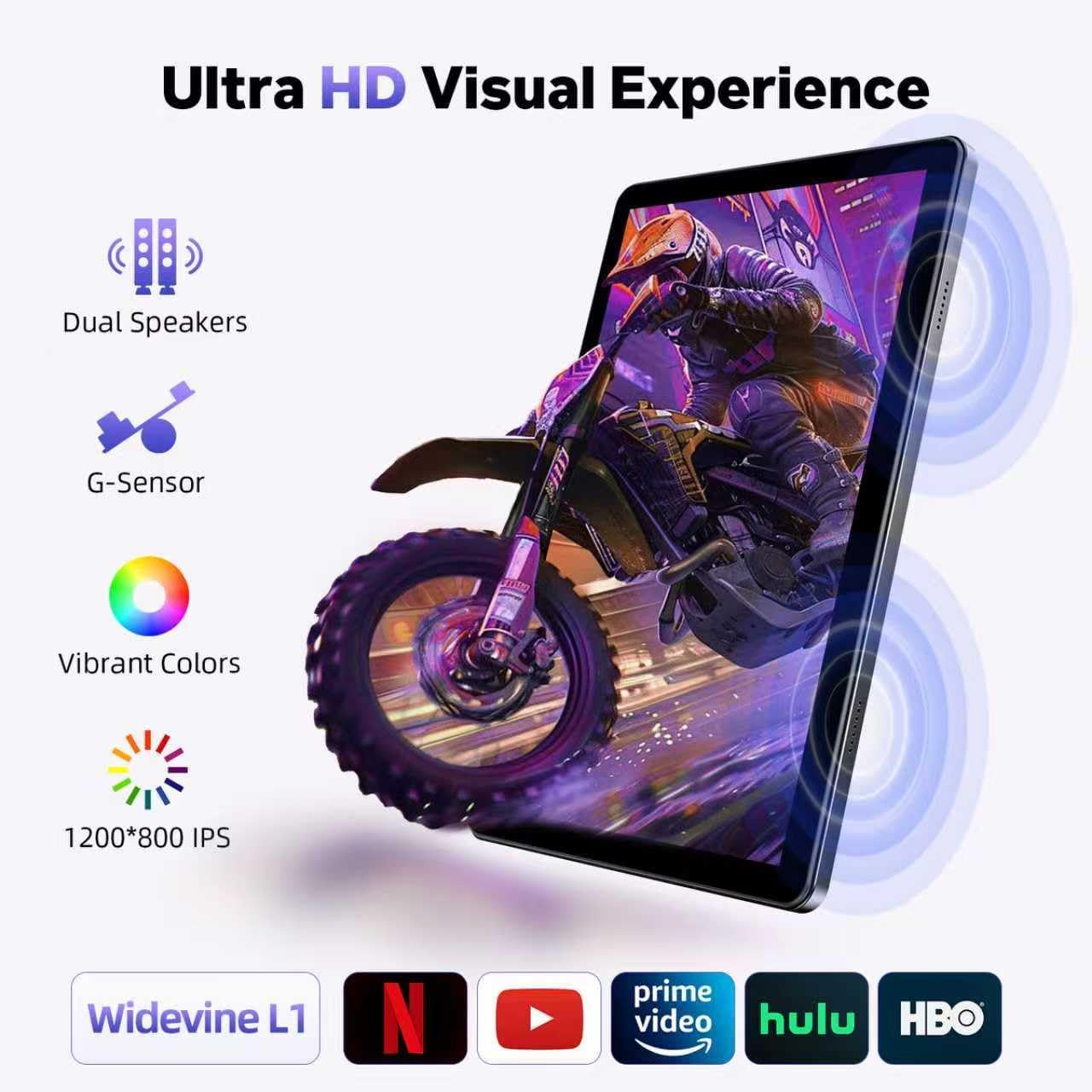 MENTUMO Tablet Android 10 Pollici Octa Core, Grigio - immagine 4