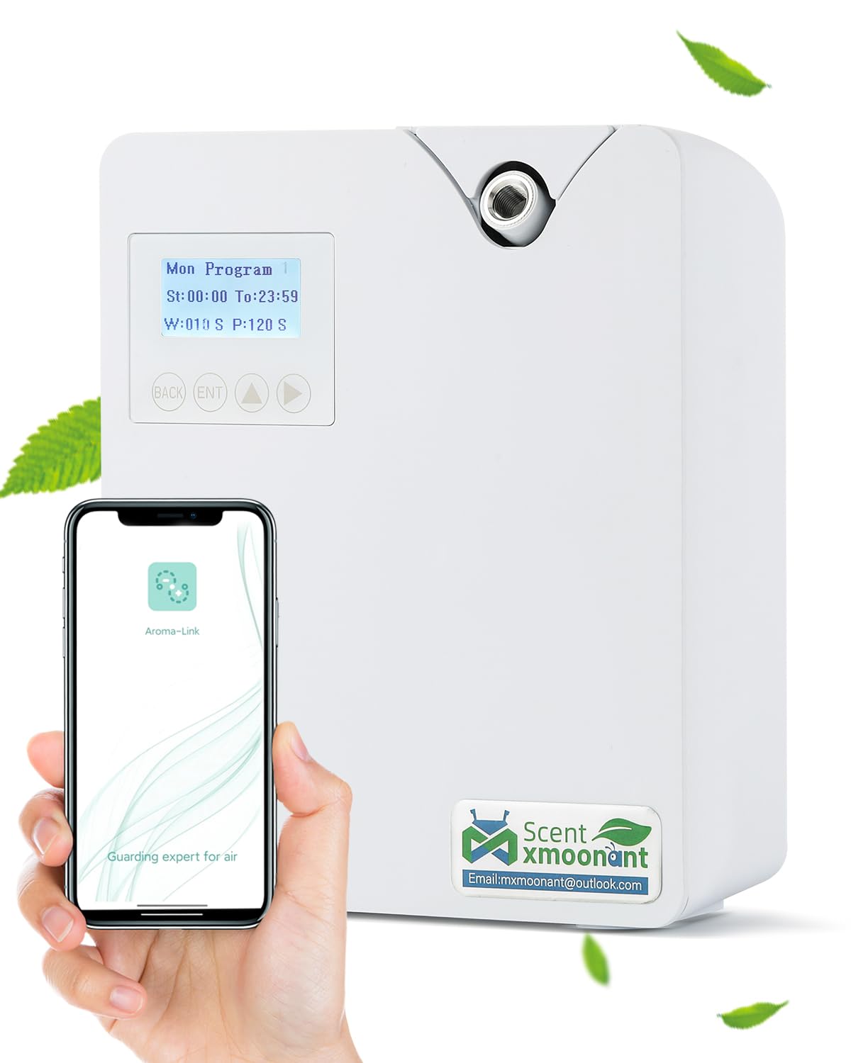 Mxmoonant Diffusore Oli Essenziali Senza Acqua 300ml