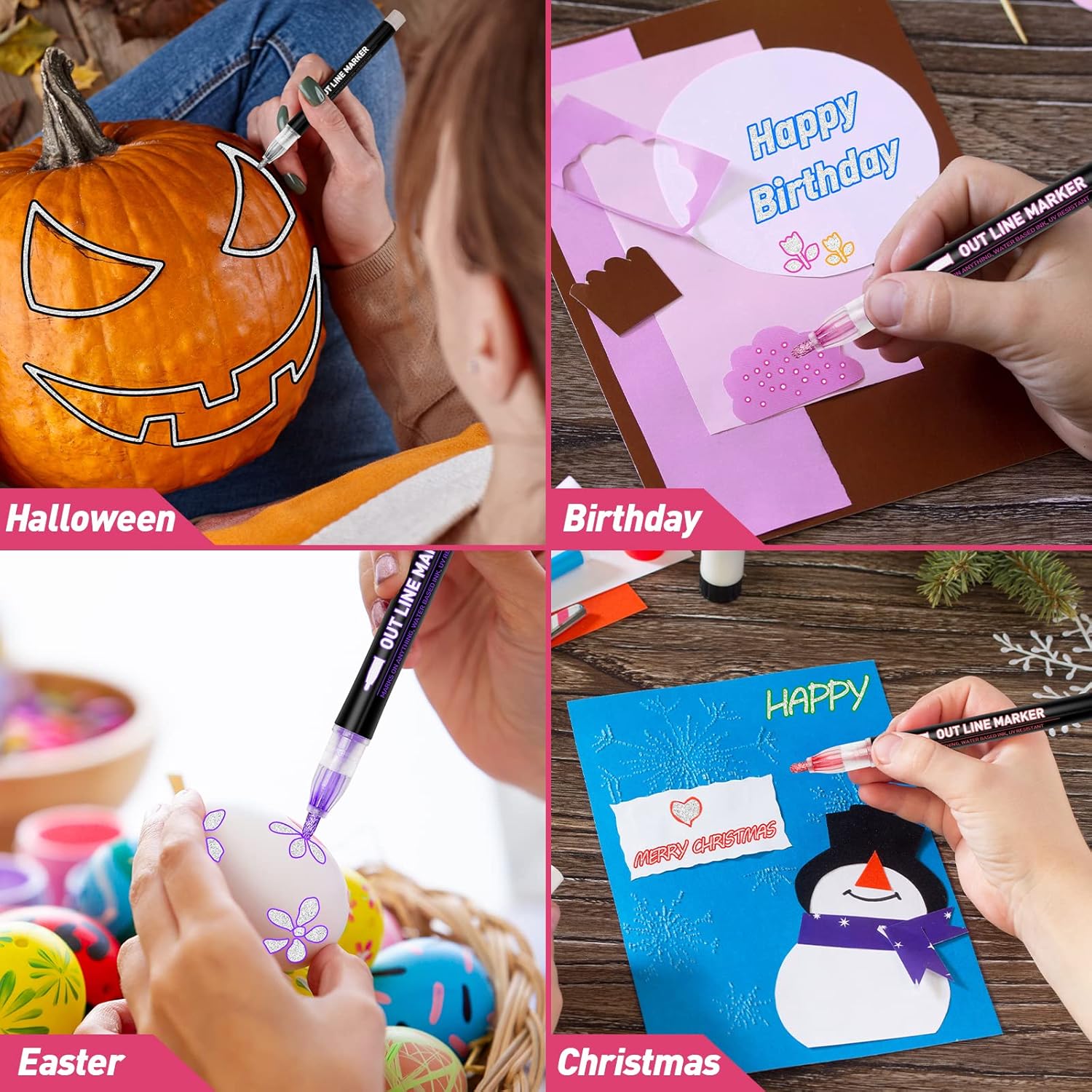 Lenski - 12 Pennarelli Glitterati Magici - immagine 2