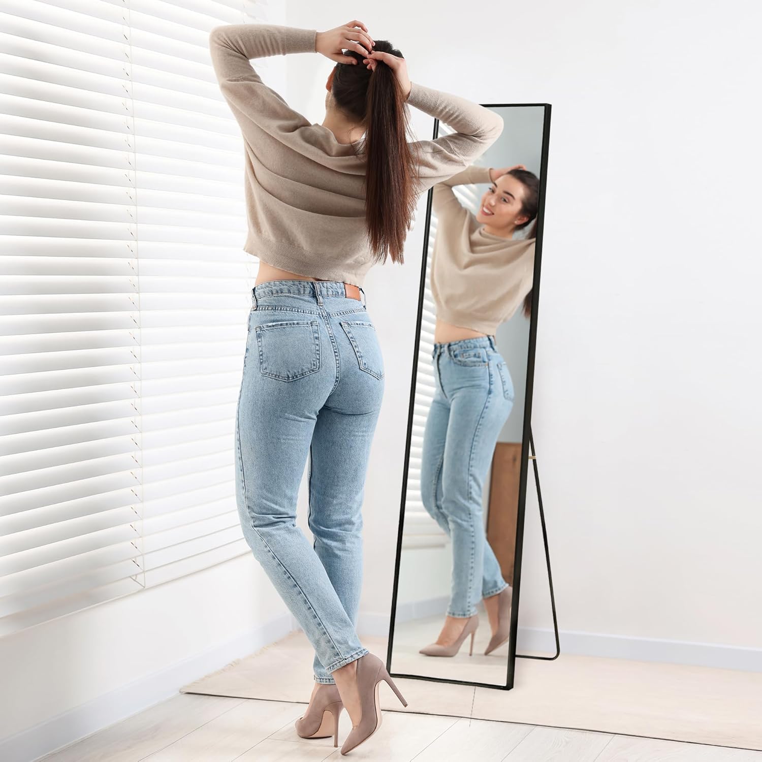 Americanflat Specchio Lungo da Parete e Terra 35,5x150 cm - immagine 4