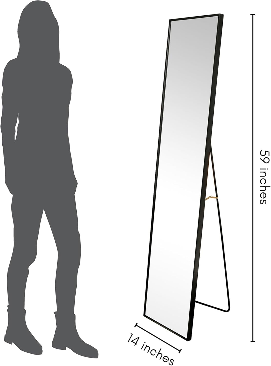 Americanflat Specchio Lungo da Parete e Terra 35,5x150 cm - immagine 5