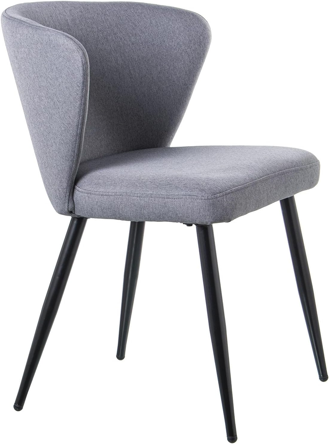 Drw Set 2 Sedie Poliestere e Metallo 56x57x77cm