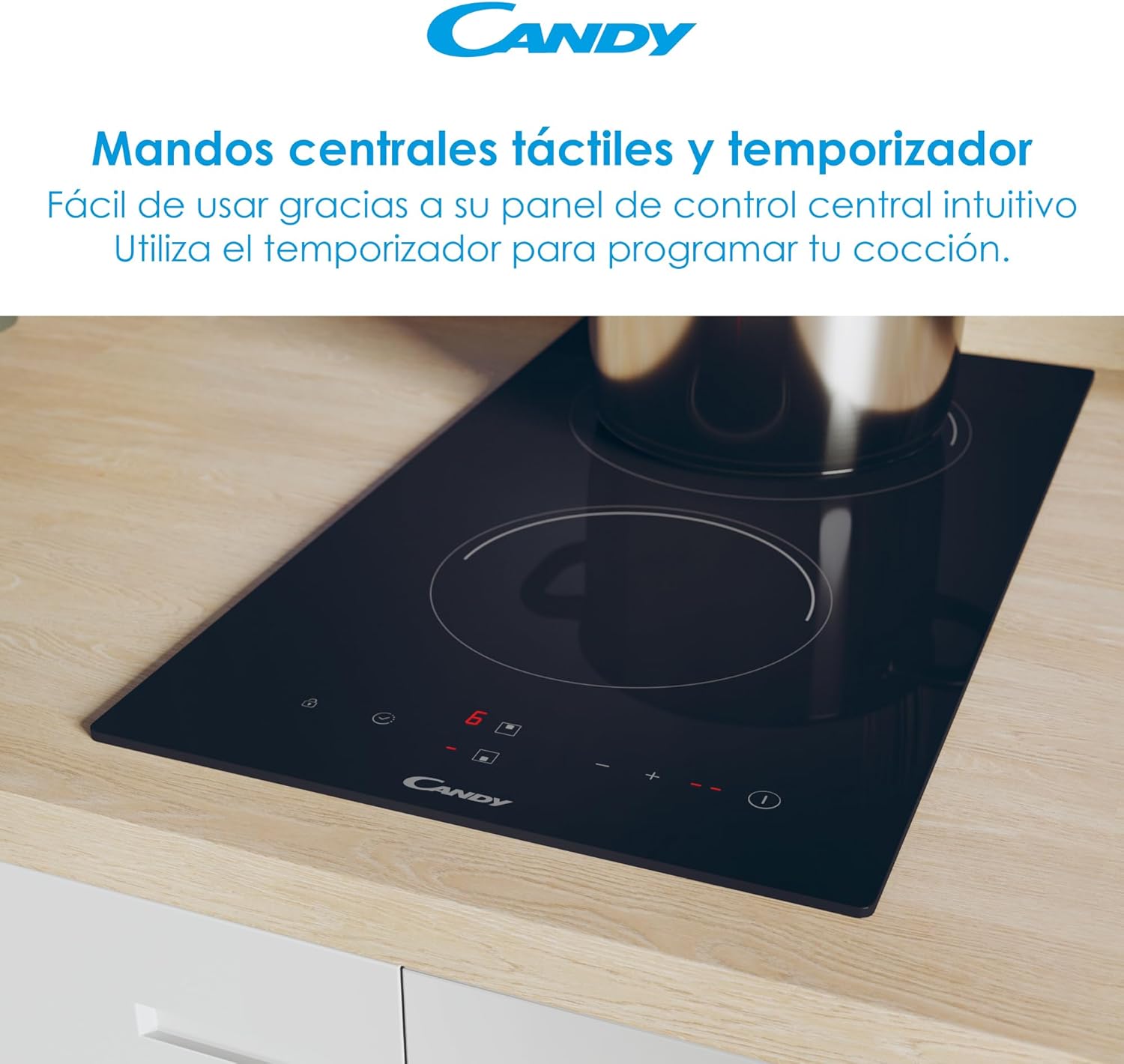 Candy Piano Cottura a Induzione 2 Fuochi, Nero - immagine 5