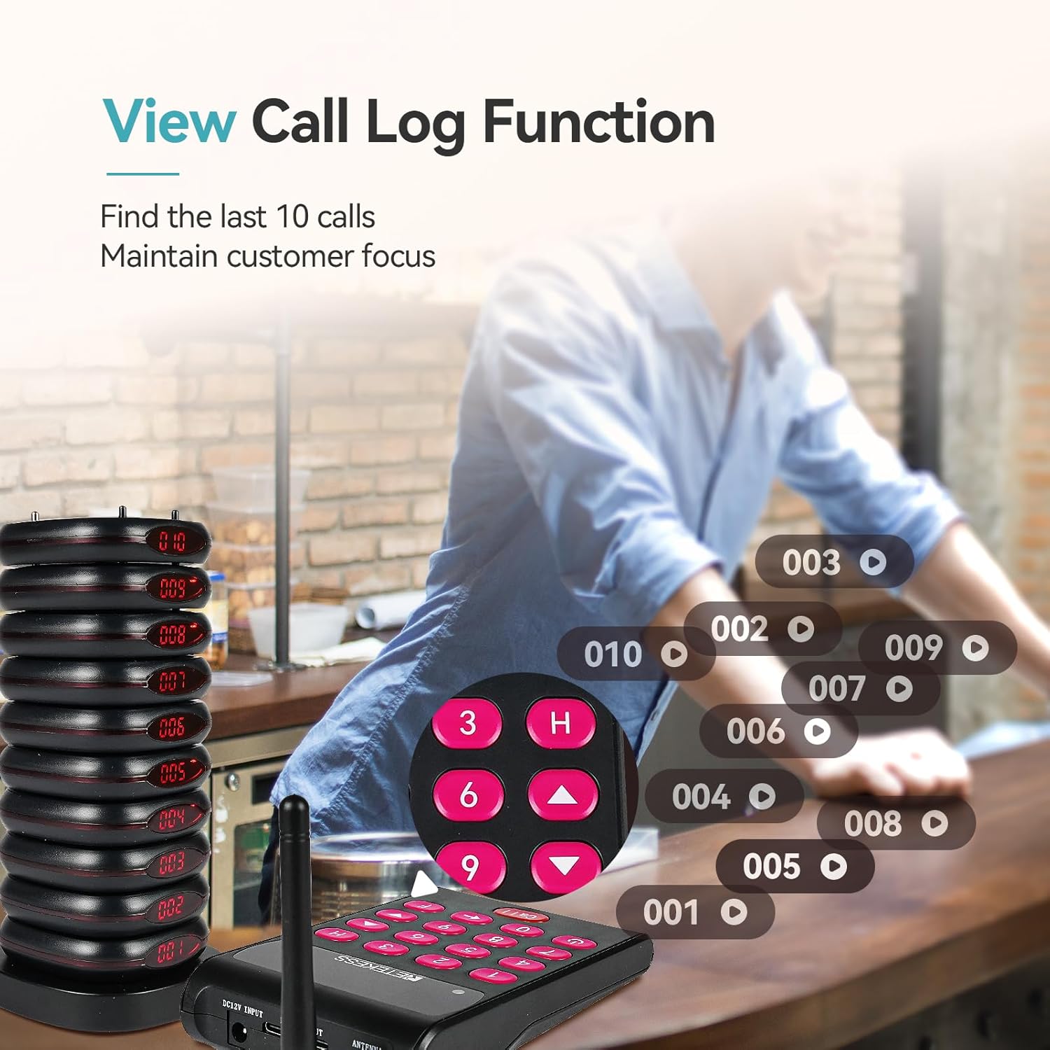 retekess TD161 Cercapersone Ristorante Wireless (20 Pager) - immagine 5