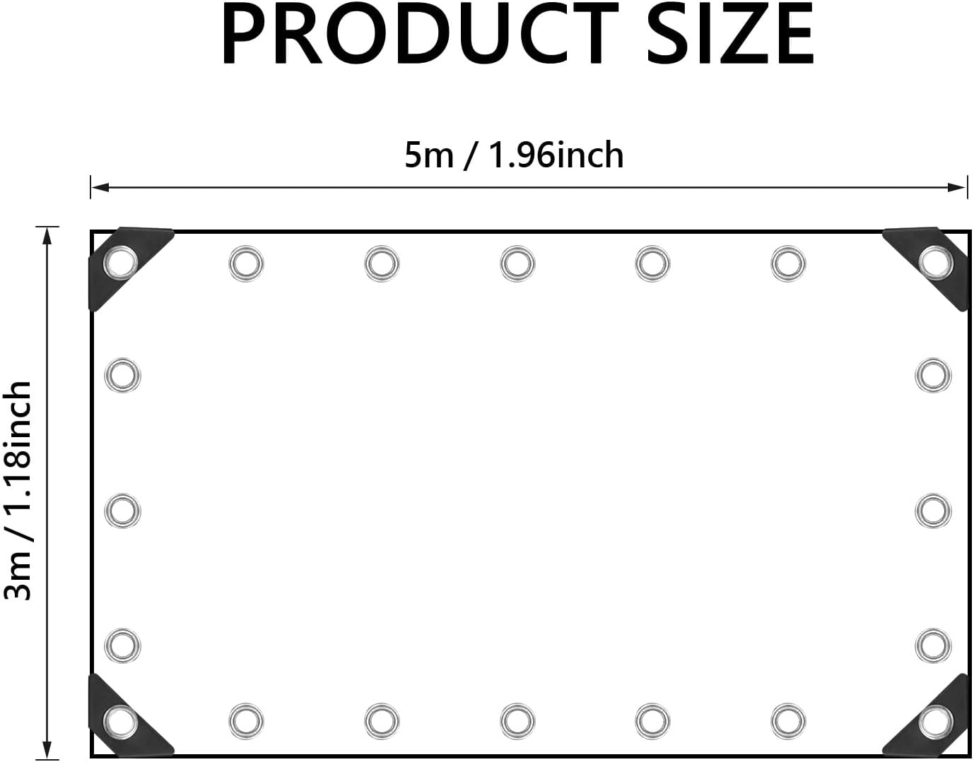 Telone Trasparente in PVC 420 g/m² 3x5m - immagine 1