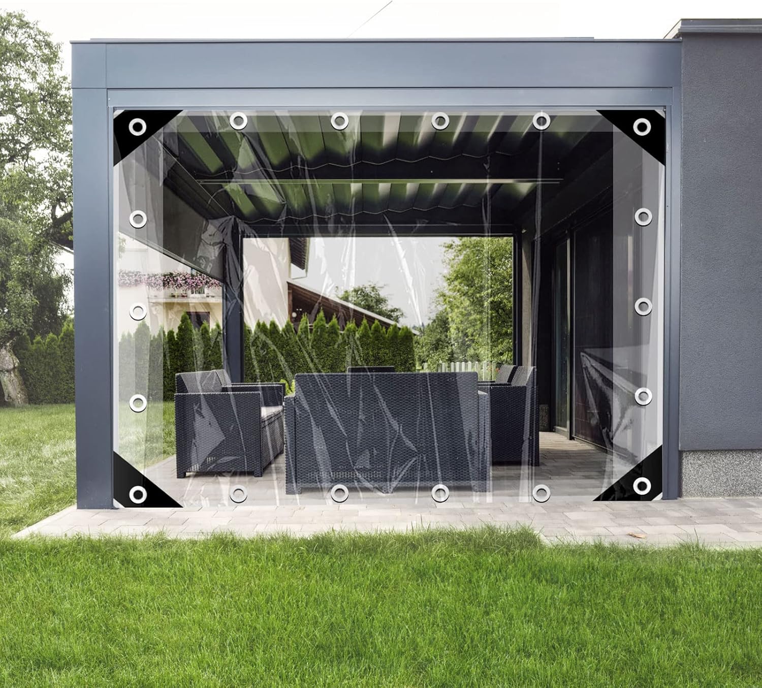 Telone Trasparente in PVC 420 g/m² 3x5m - immagine 7