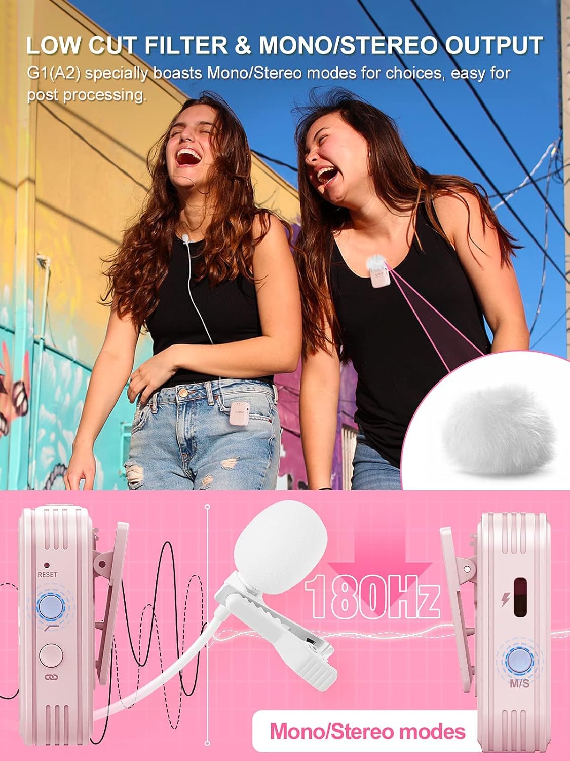 Synco Lavalier G1(A2) - Microfono Wireless 2.4 GHz - immagine 4