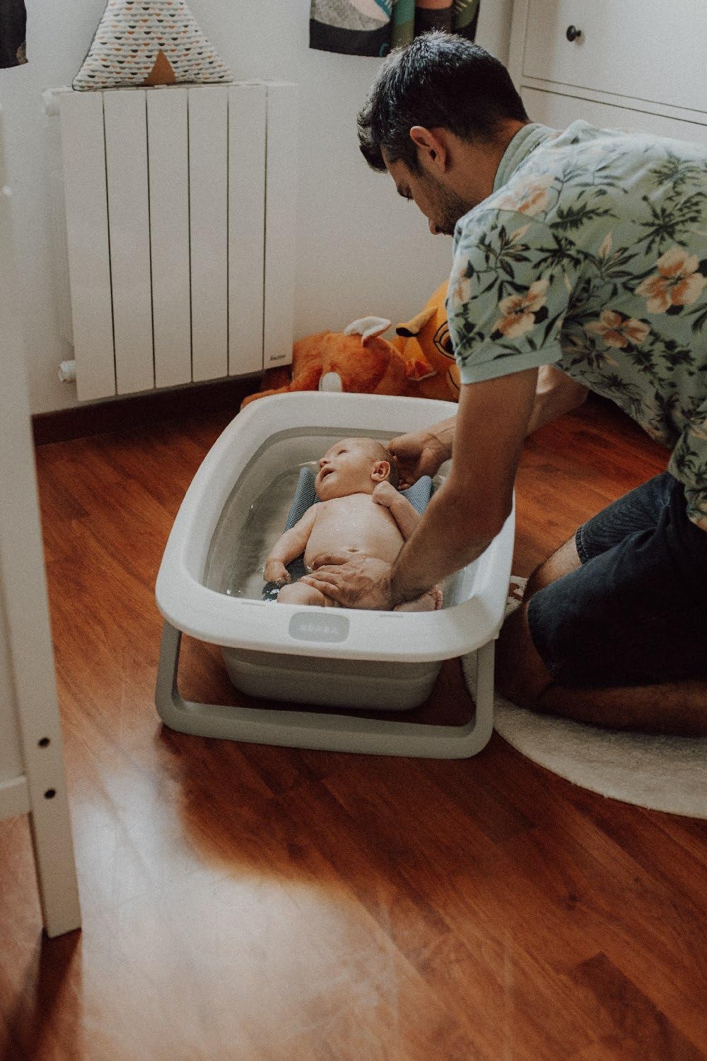 Béaba Vaschetta Bagnetto Pieghevole Eazy Pop Camélé'O, Grigio - immagine 5