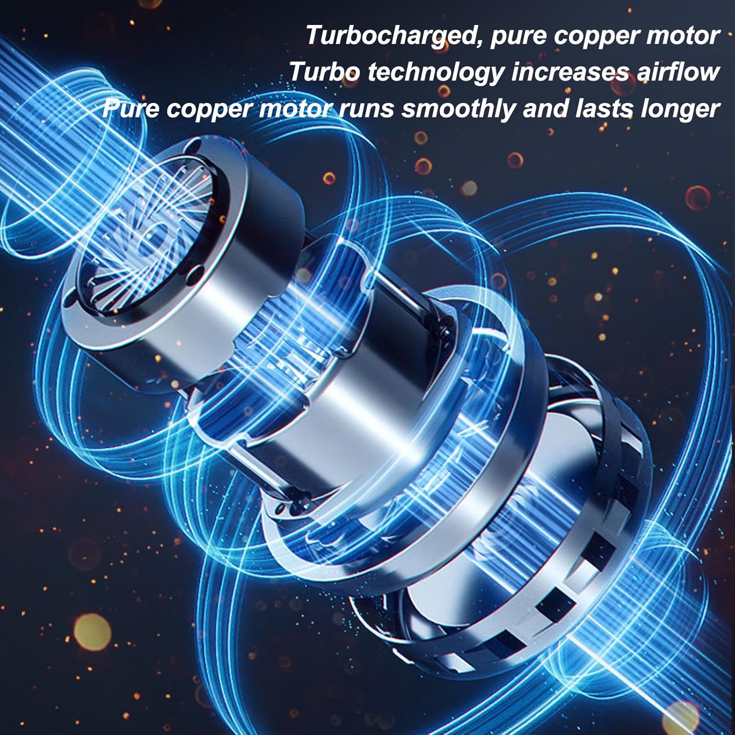 Elprico Mini Ventilatore Jet Dry 140000 Giri/min, Grey - immagine 2