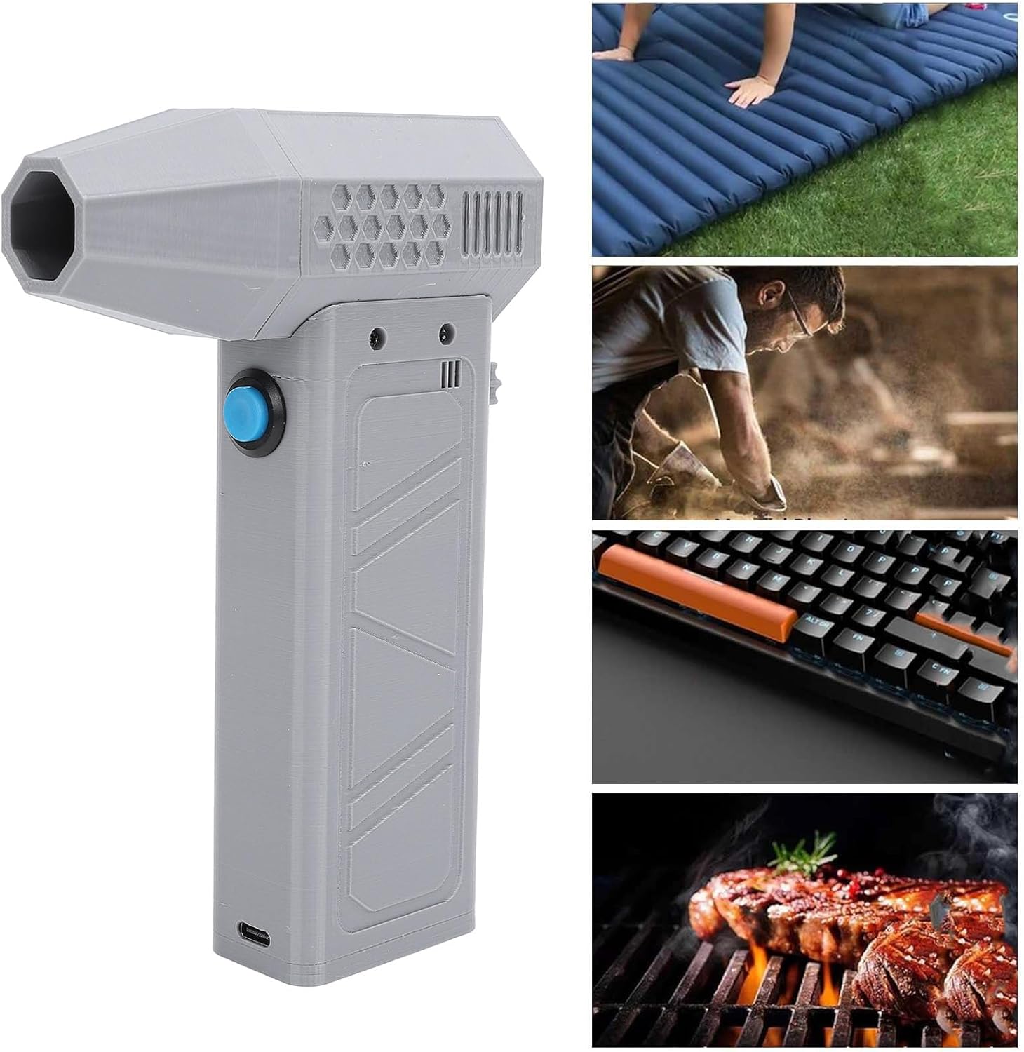 Elprico Mini Ventilatore Jet Dry 140000 Giri/min, Grey - immagine 3