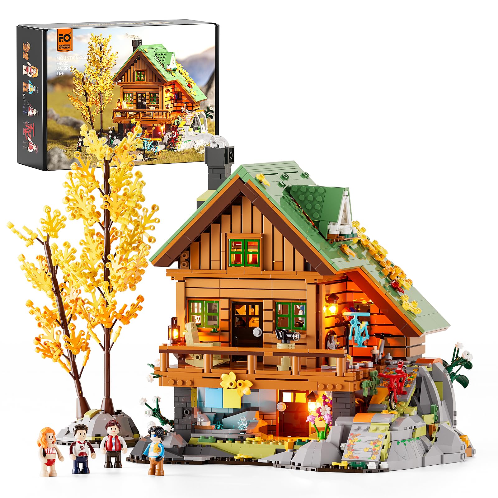 FUNWHOLE Mountain Cabin - Set Blocchi Costruzione 2255 pezzi