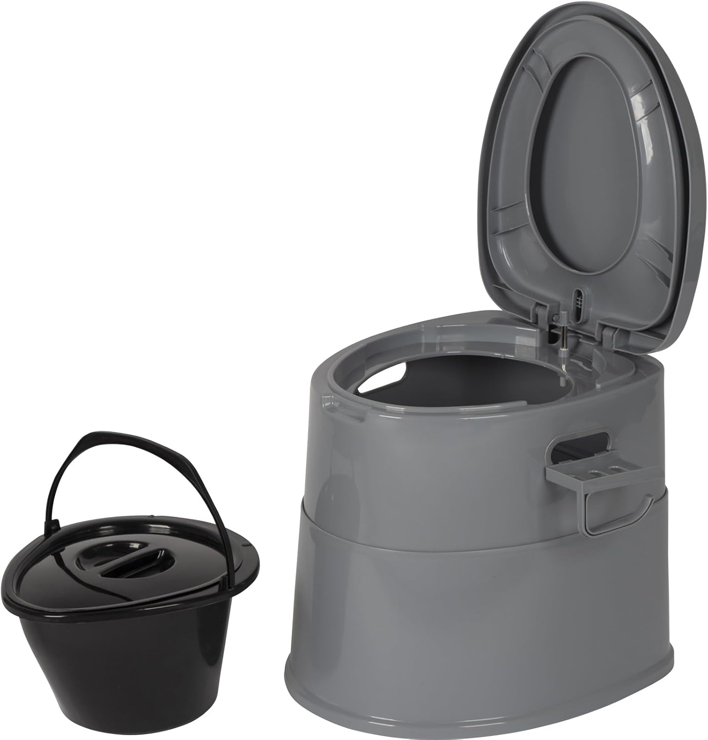 Bo-Camp - WC portatile divisibile - Altezza seduta 45 cm - 7 Litri - Grigio - immagine 6