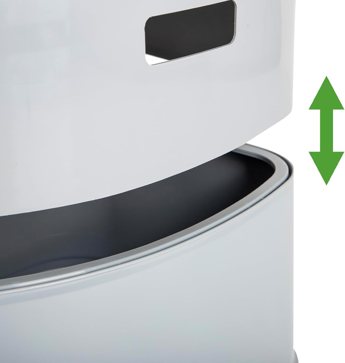 Bo-Camp - WC portatile divisibile - Altezza seduta 45 cm - 7 Litri - Grigio - immagine 7