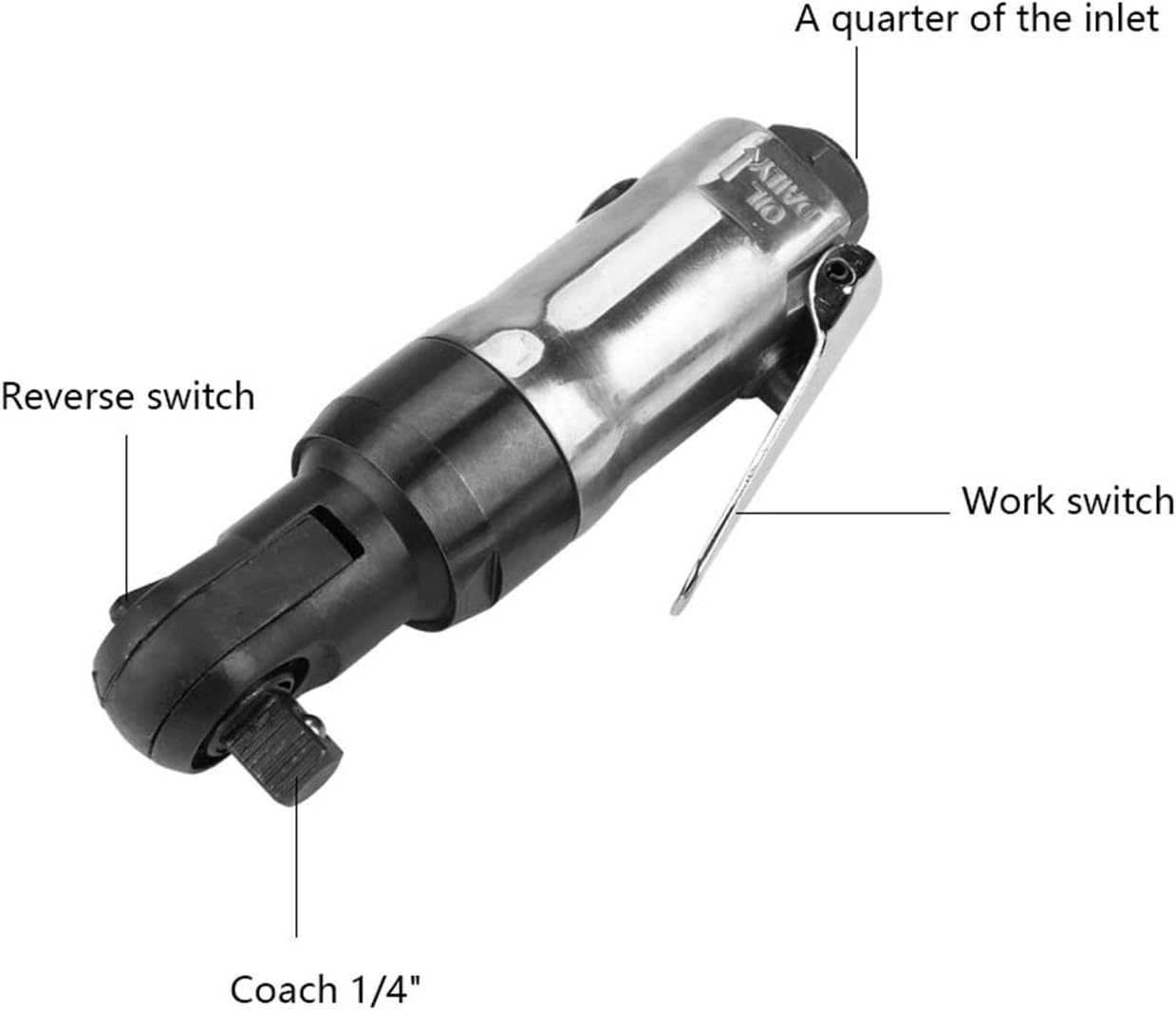 Chiave a Cricchetto Ad Aria Compressa Mini 1/4" - immagine 6