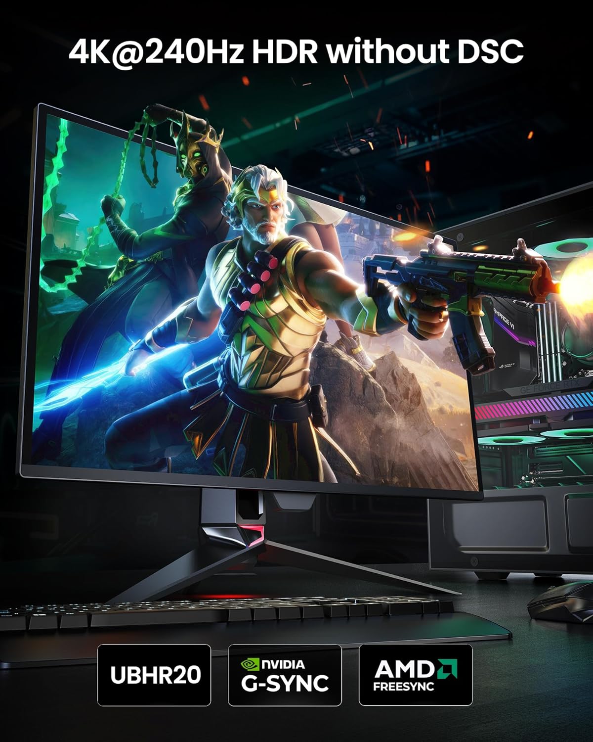 Silkland Cavo DisplayPort 2.1 80Gbps 2M Certificato VESA - immagine 3