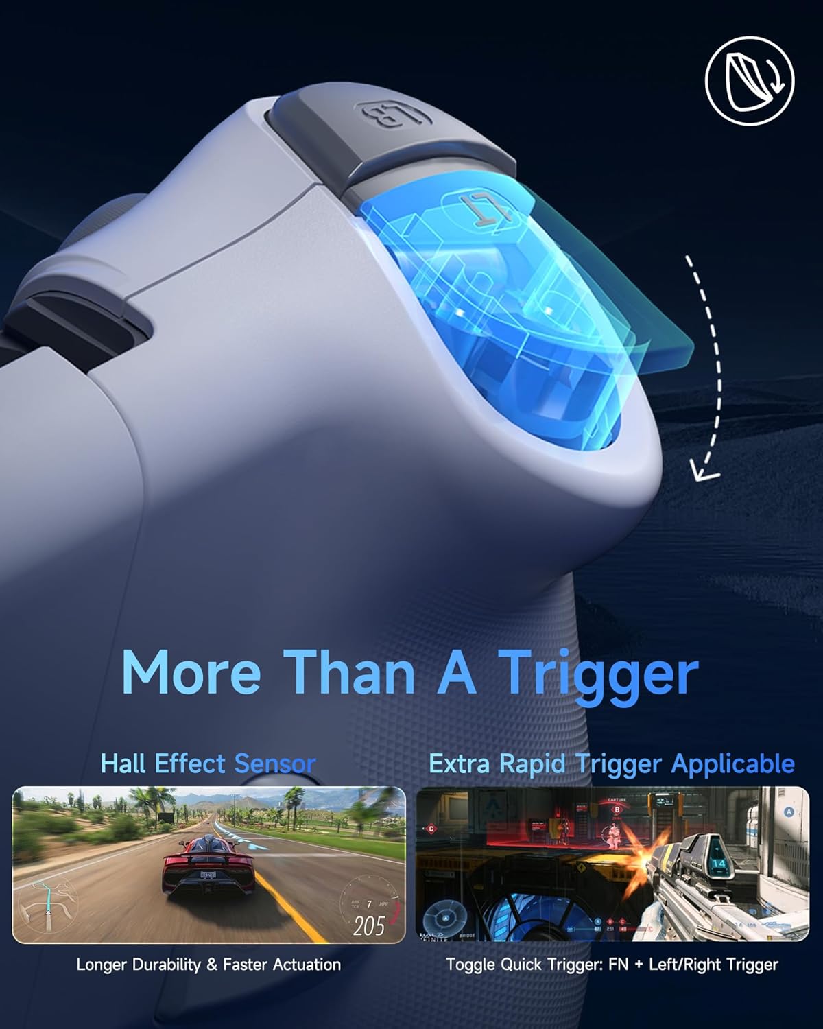 EasySMX M15 Controller Smartphone Android e iPhone 15, Bianco - immagine 6