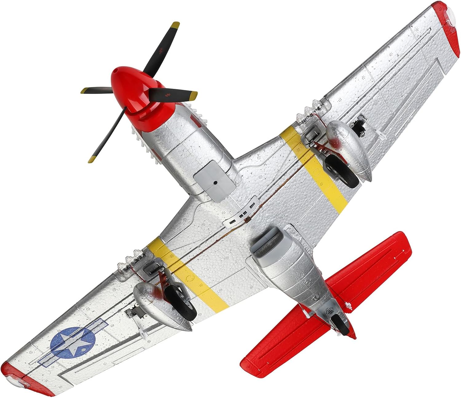 Amewi AMXFlight P51 4 canali 3D/6G RTF rosso RC telecomandati - immagine 5