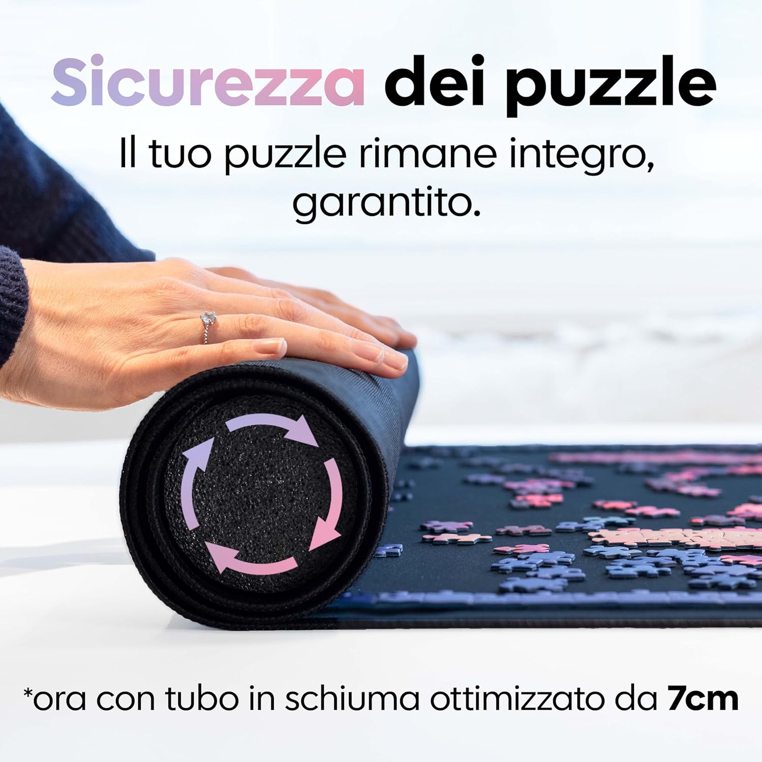 Puzzlup Tappeto per Puzzle fino a 1500 Pezzi 66x120 cm - immagine 3