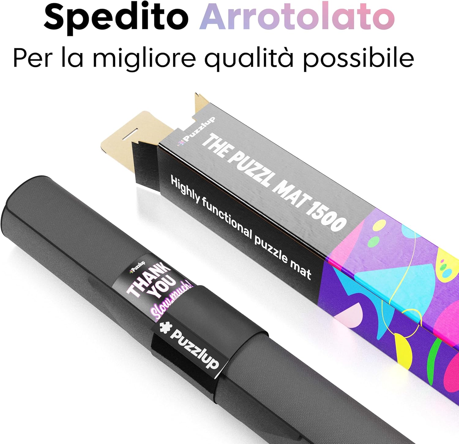 Puzzlup Tappeto per Puzzle fino a 1500 Pezzi 66x120 cm - immagine 4