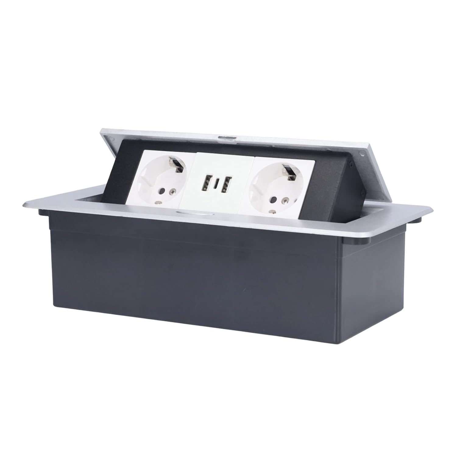 Presa Elettrica da Pavimento 16A Doppia USB-C - immagine 1
