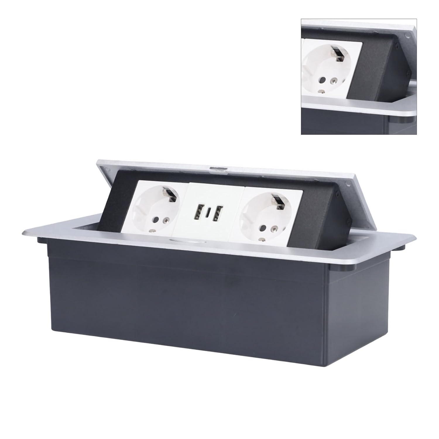 Presa Elettrica da Pavimento 16A Doppia USB-C - immagine 4