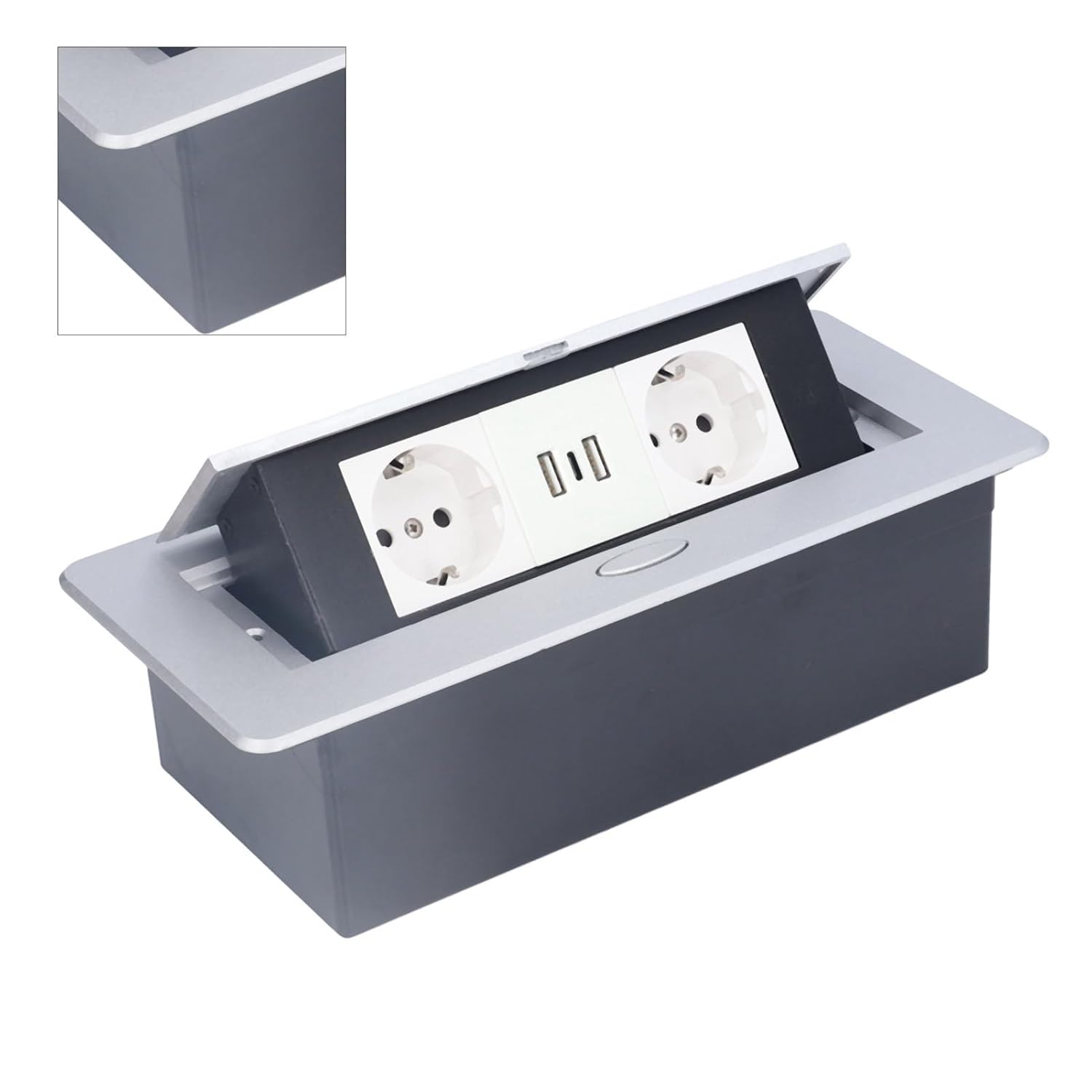 Presa Elettrica da Pavimento 16A Doppia USB-C - immagine 5