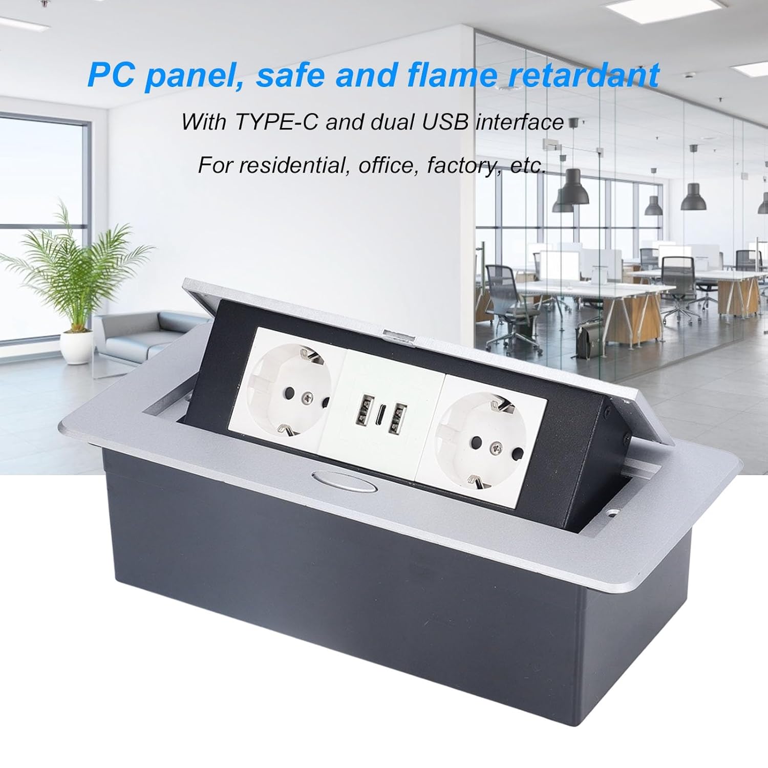 Presa Elettrica da Pavimento 16A Doppia USB-C - immagine 6