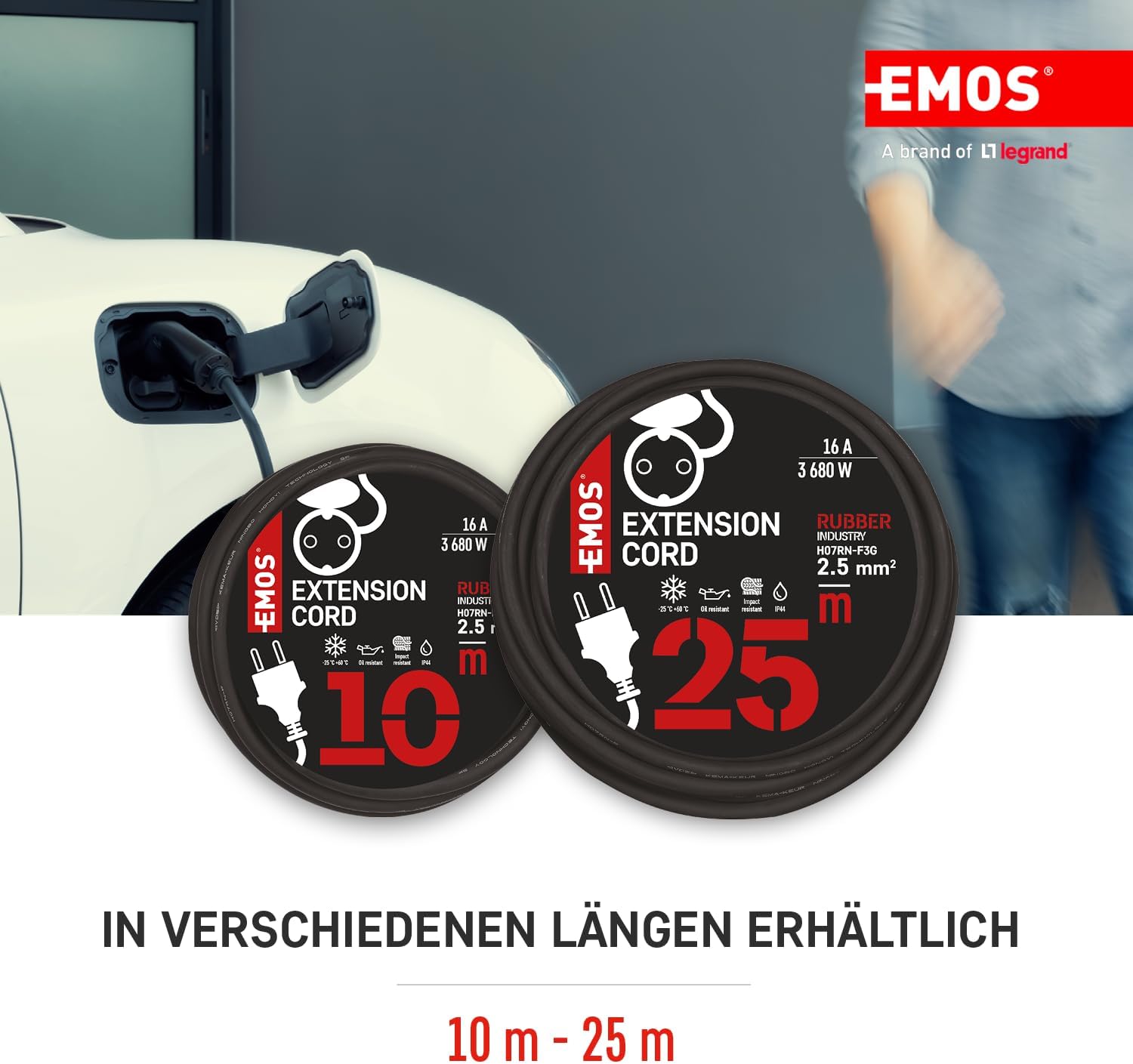 Emos Prolunga 25m Schuko H07RN-F3G 2,5mm2 - immagine 4