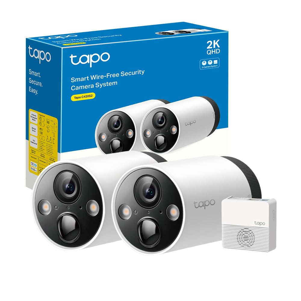 Tapo C420S2 Telecamera Wi-Fi Esterno QHD 2K (2pz)