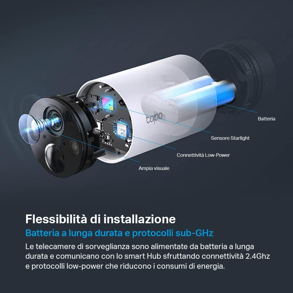 Tapo C420S2 Telecamera Wi-Fi Esterno QHD 2K (2pz) - immagine 3