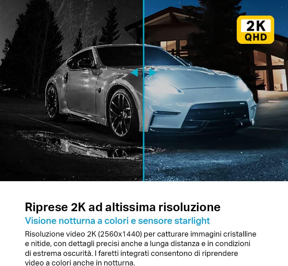 Tapo C420S2 Telecamera Wi-Fi Esterno QHD 2K (2pz) - immagine 4